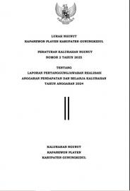 LAPORAN PERTANGGUNGJAWABAN REALISASI ANGGARAN PENDAPATAN DAN BELANJA KALURAHAN TAHUN ANGGARAN 2024
